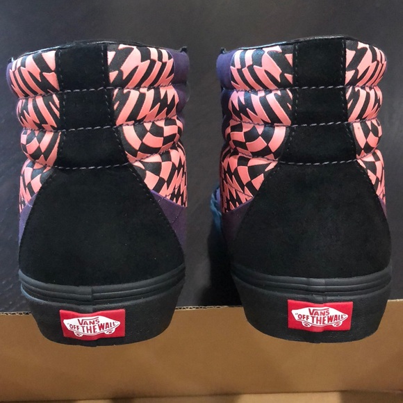 Vans Sk8-Hi Reissue Warp Black Paprika Reflective - Picture 3 of 8